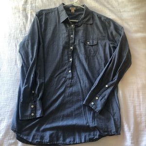 J. Crew denim long sleeve. L